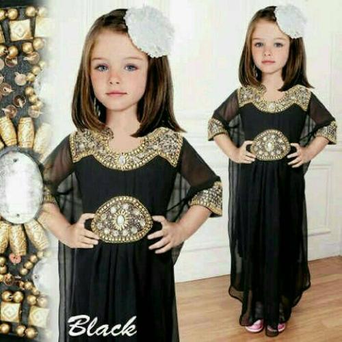 Jual KAFTAN ANAK ELISA HITAM /KAFTAN 