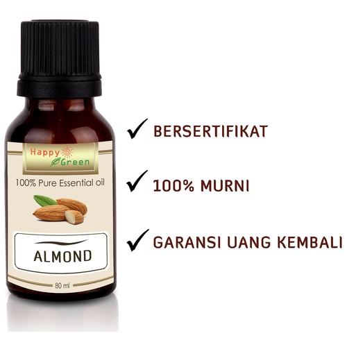 Gambar HAPPY GREEN 100% PURE Almond Oil - Minyak Almond Cosmetic Grade 80mL dari Happy Green Garden - JKT Jakarta Selatan Tokopedia