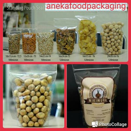 Foto Produk Plastik klip kemasan berdiri/standing up pouch 10/17 bening (50lbr) dari anekafoodpackaging