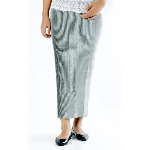 Gambar Rok Panjang Prisket Songket Anggun Silver dari jakahong studio Jakarta Barat Tokopedia
