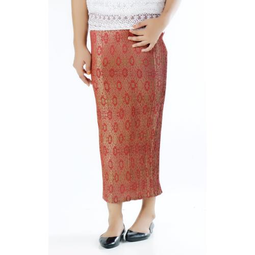 Gambar Rok Panjang Prisket Songket Anggun Merah 5 dari jakahong studio Jakarta Barat Tokopedia
