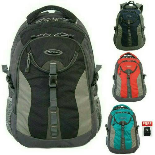 Foto Produk tas ransel laptop sporty/cassual navy club 6263 + RAIN COVER dari rumah kulit import