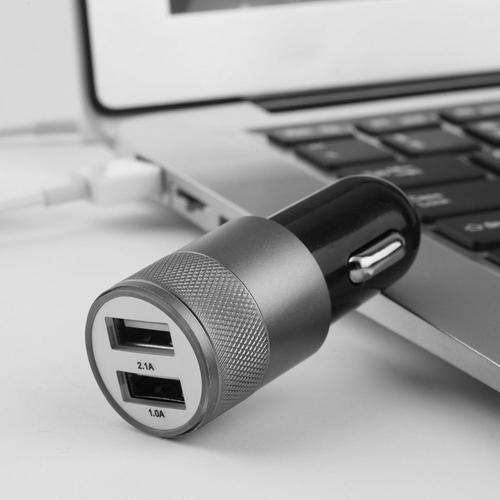Gambar Quick Car Kepala Charger Mobil Dual USB 2.1A Colokan USB HP Android dari lbagstore Kota Depok Tokopedia