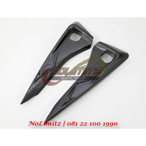 Foto Produk Cover / Tutup Pijakan Step Belakang NEMO Carbon Yamaha Aerox 155 dari NoLimitz Maticshop