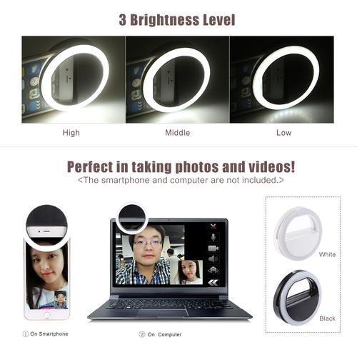 Foto Produk Selfie Ring Flash Fill Light Clip Camera dari Vision Multicom