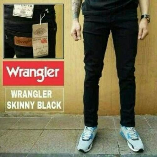 Jual celana jeans wrangler black jeans 