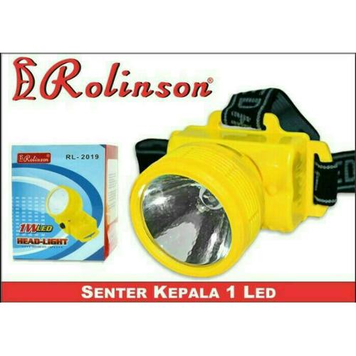 Foto Produk Senter Kepala / Headlamp 1 LED Rolinson RL-2019 Baterai dari HK Shop Grosir