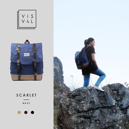 Foto Produk Tas Visval Scarlet Navy Series / Tas Laptop Backpack dari ALLEZ