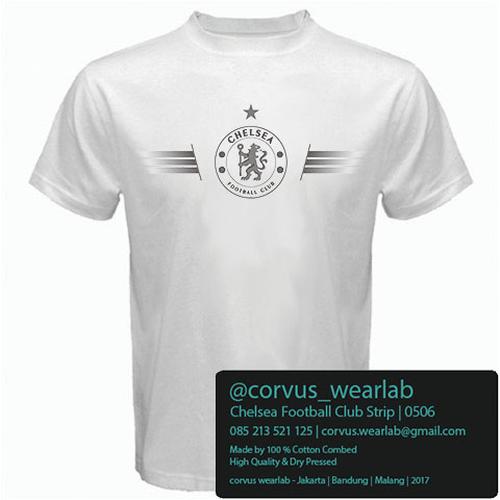 Foto Produk KAOS DISTRO SPORTY CHELSEA FOOTBALL CLUB STRIPS 0506 dari Corvus Wear Lab