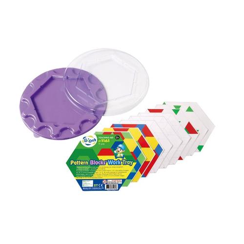 Gambar GIGO PATTERN BLOCKS' CIRCULAR WORK TRAY dari Gigo Toys undefined Tokopedia