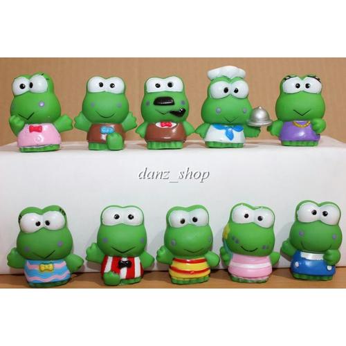 Foto Produk Figure Keropi, Pajangan Keroppi Rubber Isi 10 Pc dari danz_shop