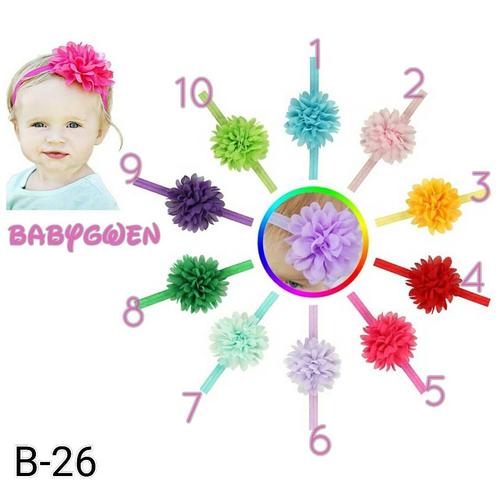 Foto Produk bando bayi dan anak headband bandana bunga - no 8 hijau tua dari BabyGwen
