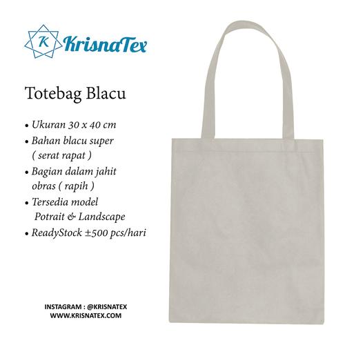 Foto Produk Tas Goodiebag / Totebag Blacu Polos Tebal dari worthitmarket