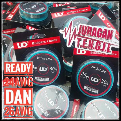 Foto Produk NICHROME 24 ga DAN 26 - ni80 UD 30ft AWG 24awg 26awg coil kawat wire dari Juragan Tengil