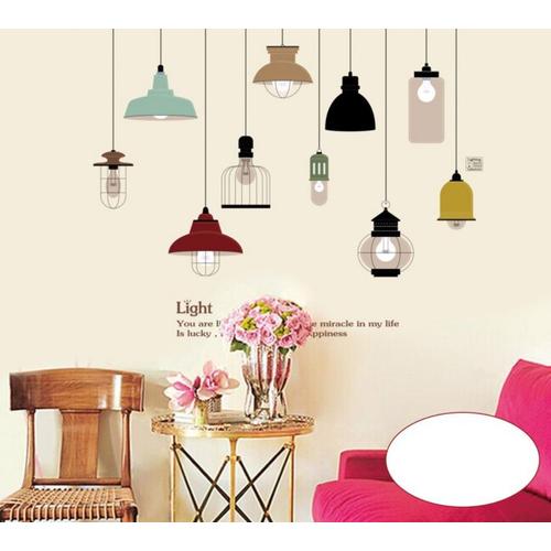 Foto Produk JM7306 Classic Lamp wallsticker wall sticker stiker dinding dari etoshop