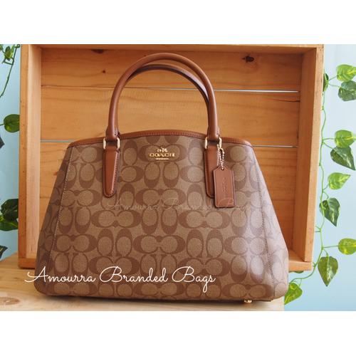 Jual COACH SMALL MARGOT CARRYALL SIGN SADDLE Sidoarjo
