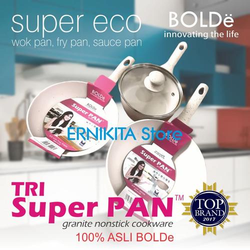 Foto Produk SUPER PAN BOLDe | PANCI GRANITE CERAMIC COOKWARE SET | FREE BUBBLE dari ERNIKITA Store