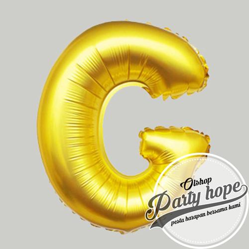 Foto Produk Balon foil huruf Gold / balon abjad gold / balon foil abjad dari PARTY HOPE 2