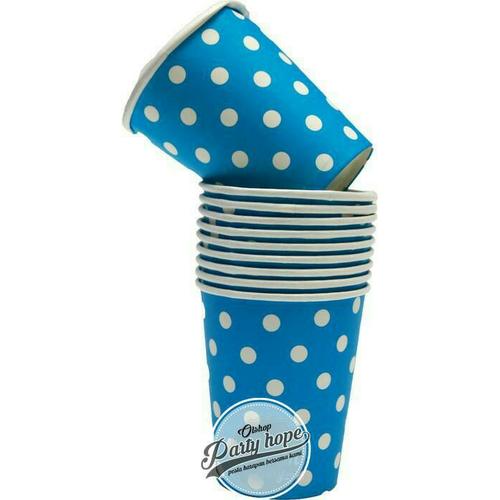 Foto Produk Souvenir Ultah / Gelas Polkadot biru dari PARTY HOPE 2