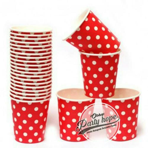 Foto Produk Souvenir Ultah / Gelas Polkadot merah dari PARTY HOPE 2