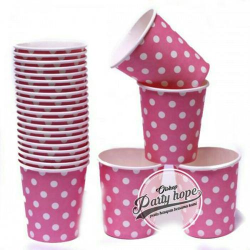 Foto Produk Souvenir Ultah / Gelas Polkadot pink dari PARTY HOPE 2