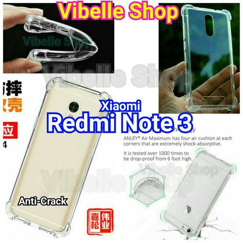 Foto Produk Softcase AntiCrack Xiaomi Redmi Note 3 Pro Anti Crack Shock Case Note3 dari Vibelle Shop