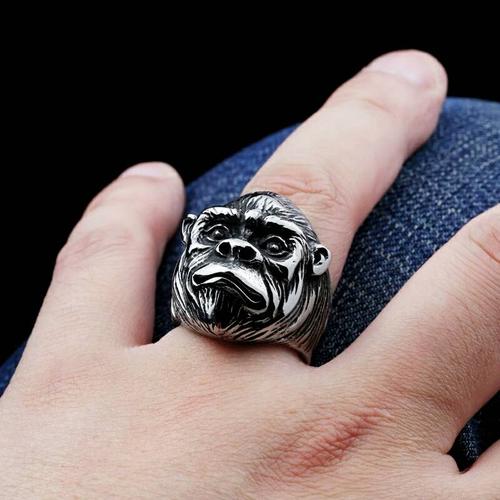 Foto Produk skull ring / cincin tengkorak import model apes monyet dari tokonline jakarta