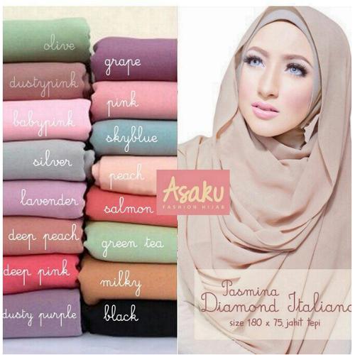 Foto Produk jilbab/hijab panjang Pasmina Diamond Italiano dari Ararya-grosir