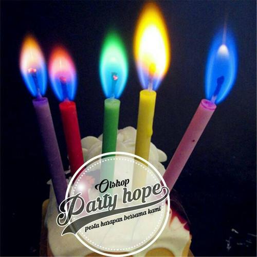 Foto Produk Lilin Colour Flame / Lilin Api Warna/ Lilin Ulatah Warna / Lilin Warna dari PARTY HOPE 2