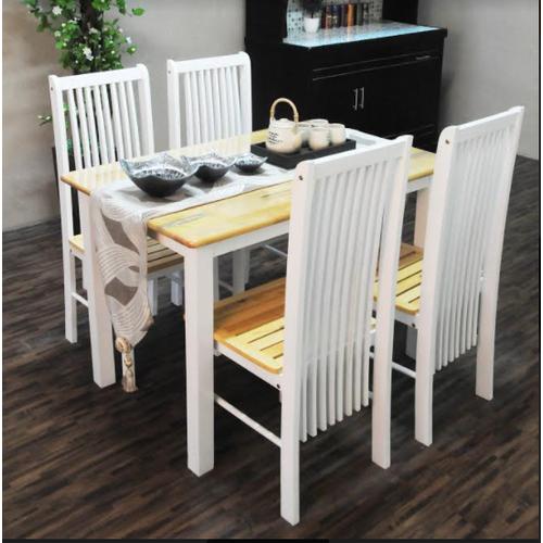 Jual Promo Meja Makan Putih Set Tipe Hl Meta Lola Minimalis Multiplek Jakarta Selatan Cbj Furniture Tokopedia
