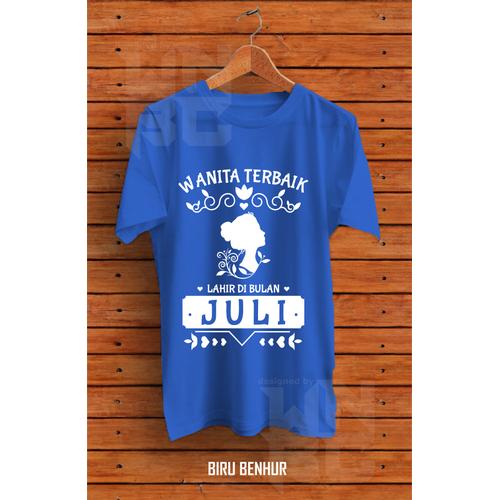 Jual Kaos Baju T Shirt Wanita Terbaik Lahir Bulan Juli Turquoise Xl Kota Bekasi Wannabecloth Tokopedia