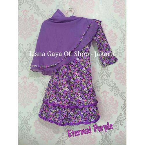 Foto Produk Gamis Katun Jepang Balita/ Baju Muslim Anak Perempuan dari Lisna Gaya