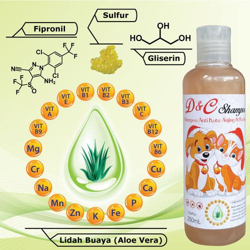 Foto Produk D&C Shampoo Anti Kutu Anjing & Kucing 250ML dari Produkkita