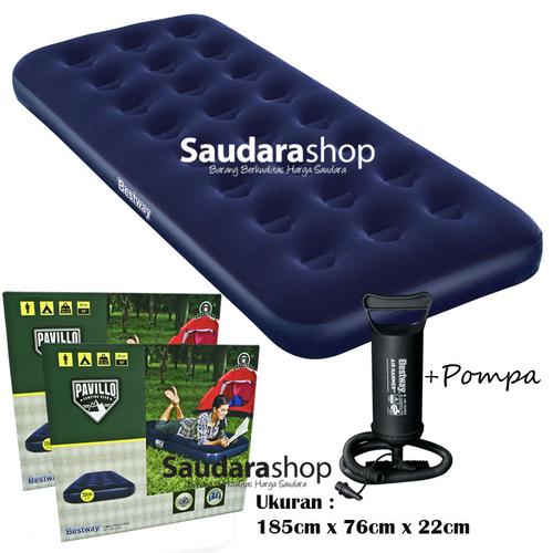 Foto Produk Bestway 67000-1 Kasur Angin Single + Pompa / Paket Kasur Angin Single dari Saudara Shop