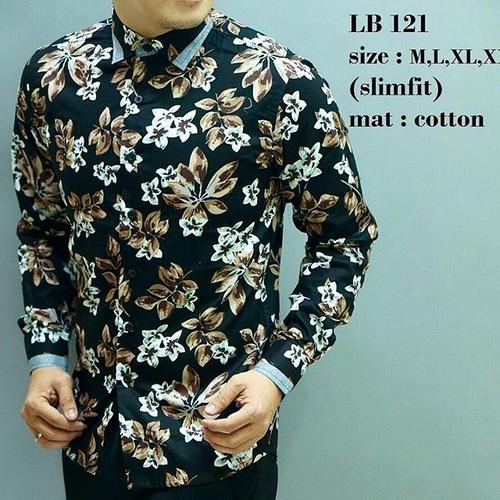 Foto Produk KEMEJA SLIM FIT / FASHION MEWAH / BATIK PRIA SLIMFIT / LB121 dari mixtomax