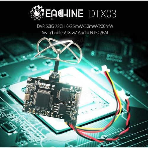 Gambar Eachine DTX03 DVR 5.8G 72CH VTX w/ Audio dari IndoWebstorecom Jakarta Barat Tokopedia