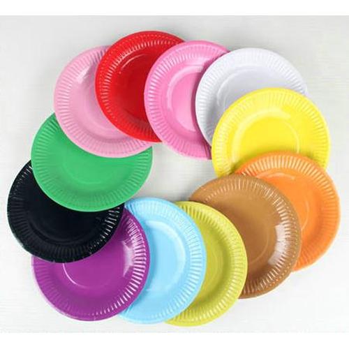 Foto Produk Paper Plate - Piring Kertas Motif Polos - Hitam dari Pestaphoria