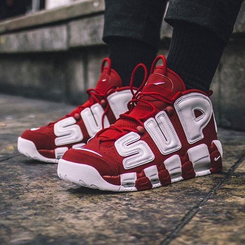 Jual SUPREME X NIKE AIR MORE UPTEMPO 