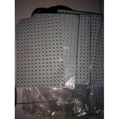 Foto Produk Stiker ukuran baju / Stiker size (S - XXXL) dari SMILEY STORE.
