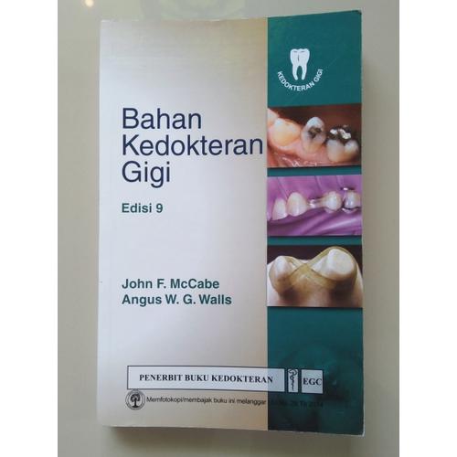 Gambar Buku Bahan Kedokteran Gigi Ed. 9 dari Dental ID Store Kab. Sleman Tokopedia