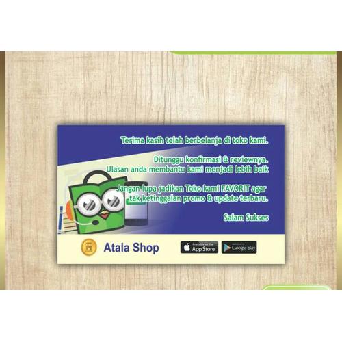 Jual Reminder Tokopedia/ Thanks Card/ Kartu Ucapan Online Shop - Kota  Bekasi - Atala Shop | Tokopedia