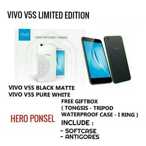 Foto Produk VIVO V5S / BLACK MATTE & PURE WHITE GARANSI RESMI 2 TAHUN dari HERO PONSEL.