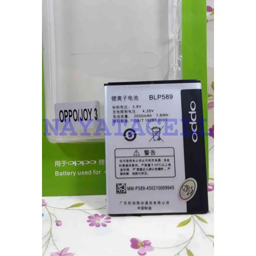 Foto Produk Baterai Oppo BLP-589 Original 99% JOY 3,MIRROR 3 BLP589 Batre Battery dari NYATACELL