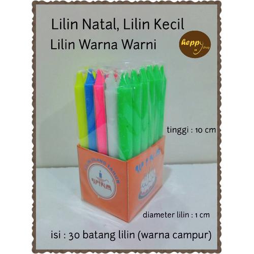 Foto Produk Lilin Natal, Lilin Kecil, Lilin Warna Warni dari heppyshop heppy