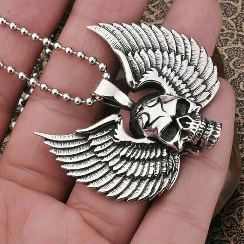 Kalung Stainless Steel Skull Pendant 