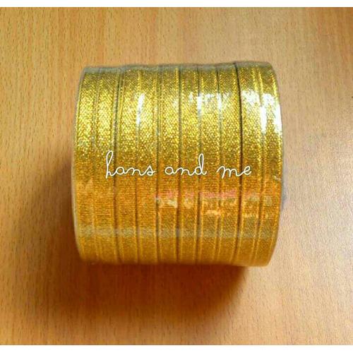 Foto Produk Pita Emas Gold 1/4" 25 yard (Jual per rol) - Pita Souvenir dari Hans and Me