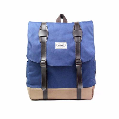Foto Produk TAS RANSEL VISVAL SCARLET NAVY | TAS VINTAGE | TAS PRIA | TAS WANITA dari About Bags
