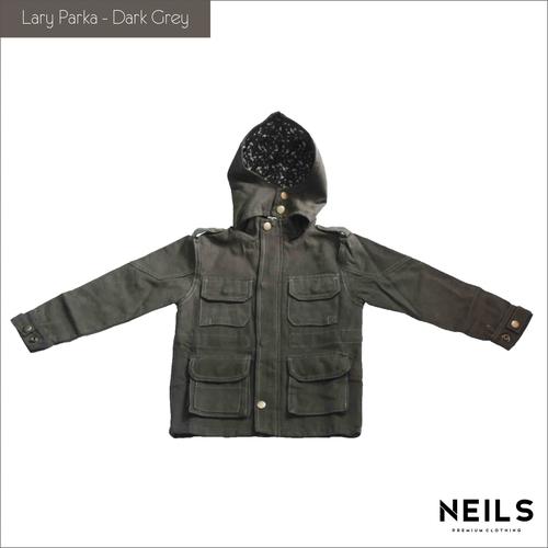 Foto Produk Jaket Parka Anak Neils Lary - Dark Grey dari NEILS STORE