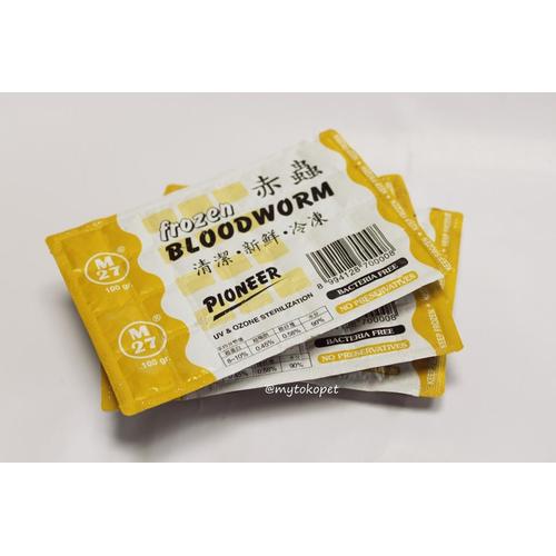 Foto Produk Frozen Bloodworm Pioneer - Cacing Beku dari mytokopet