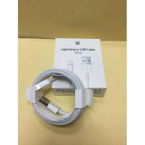 Foto Produk 2m kabel cable data usb charger apple iphone 5 5s 6 6s 7+ 7 8 + X ori dari DISTRIBUTOR acc-ORIGINAL